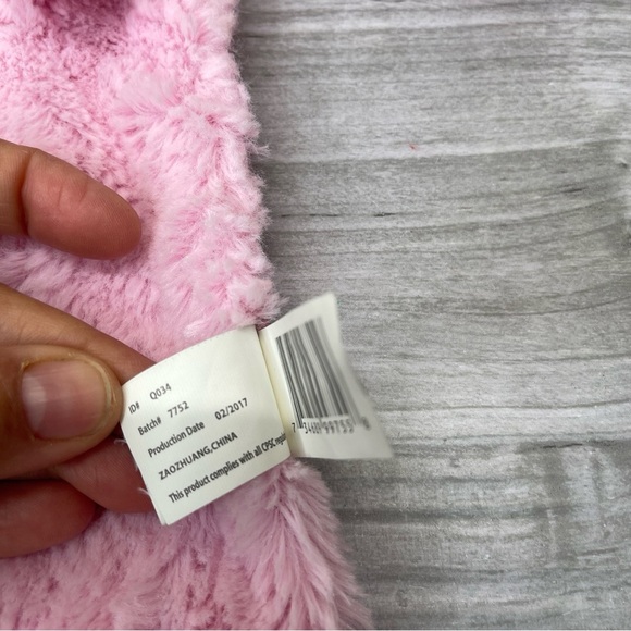 Kellytoy Pink Plush Bunny Rabbit Lovey Binkie Rattle Baby Security Blanket - Picture 5 of 8